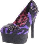 Abbey Dawn Zebbie Buckle Platform