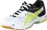 Asics GEL-ROCKET 7 White/Flash Yellow/Black