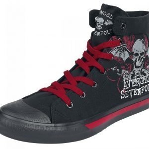 Avenged Sevenfold Floral Deathbat Varsitennarit