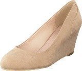 Bianco Classic Wedge Pump Nougat