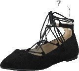 Bianco Laced Up Ballerina Black