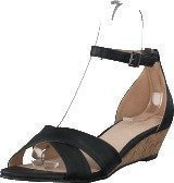 Bianco Low Wedge Sandal Black