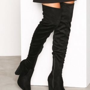 Bianco Overknee Stretch Boot Ylipolvensaappaat Black