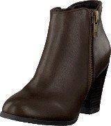 Bianco Zipper Basic Boot Dark Brown