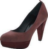 Black Lily Cinderella Pump Bourgogne