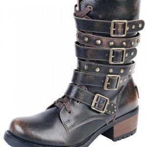 Black Premium by EMP High Strap Boot Varsikengät