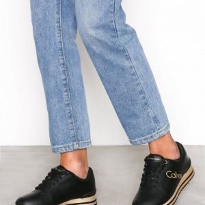 Calvin Klein Jeans Tabitha Rub Smooth / Hf Tennarit Musta / Kulta
