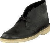 Clarks Desert Boot Black Tumbled Leather