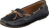 Clarks Dunbar Groove Navy Leather