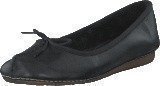 Clarks Freckle Ice Black Leather