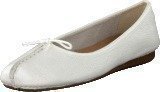 Clarks Freckle Ice White Leather