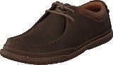 Clarks Trapell Pace Dark Brown Lea