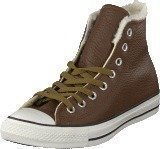 Converse All Star Leather Shearling Hi Chocolate