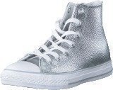 Converse All Star Metallic-Hi Pure Silver/White/White