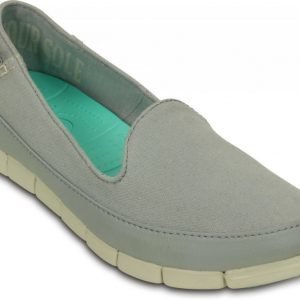 Crocs Loaferit Naisille Harmaa Stretch Sole Skimmer