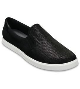 Crocs Loaferit Naisille Musta CitiLane Sequin Slip-Ons