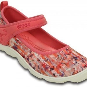 Crocs Loaferit Tytöille Oranssi Duet Busy Day Floral Shoe