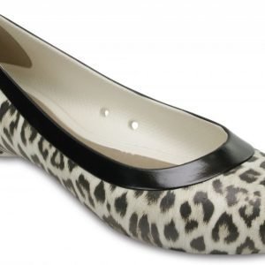 Crocs Matalat Naisille Leopard / Oyster Lina Graphic