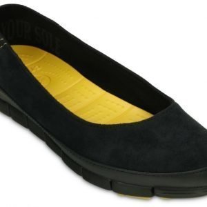 Crocs Matalat Naisille Musta Stretch Sole Microsuede