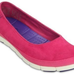 Crocs Matalat Naisille Pinkki Stretch Sole Microsuede