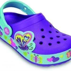 Crocs Pistokkaat Crocband Lights Butterfly Neonlila/Aqua