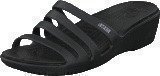 Crocs Rhonda Wedge Sandal W Black/Black