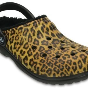 Crocs Sandaalit Black/Espresso Classic Fuzz Lined Graphic