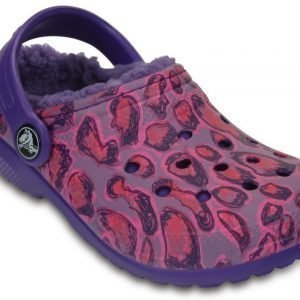 Crocs Sandaalit Lapset Ruskea Classic Fuzz Lined Graphic