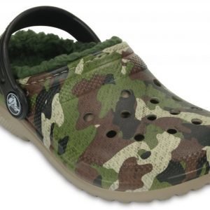 Crocs Sandaalit Lapset Vihreä Classic Fuzz Lined Graphic