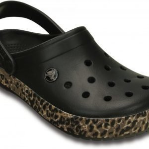 Crocs Sandaalit Musta Crocband Leopard