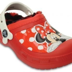 Crocs Sandaalit Tytöille Punainen Creative Minnie Fuzz Lined