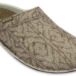 Crocs Slipper Ruskea Classic Cable Knit Slipper