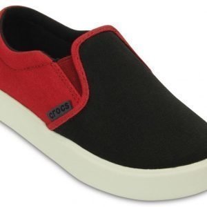 Crocs Tennarit Lapset Musta CitiLane Slip-on Sneaker