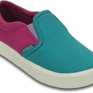 Crocs Tennarit Lapset Turquoise/Party Pink CitiLane Slip-on Sneaker