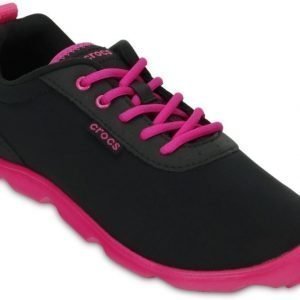 Crocs Tennarit Naisille Musta Duet Busy Day Lace-up