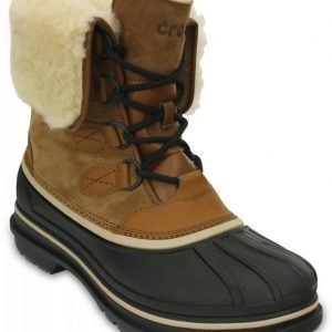 Crocs Varrelliset Miehille Wheat/Black AllCast II Luxe Shearling