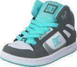 Dc Shoes Dc Kids Rebound Shoe Grey/Blue/White