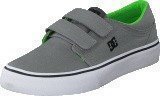 Dc Shoes Dc Kids Trase V Shoe Grey/Black/Green
