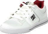 Dc Shoes Kids Pure Shoe Wht/Wht/Athl Red