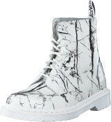 Dr Martens Pascal Mrbl White Patent Marble