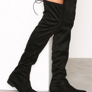 Duffy High Over Knee Boot Ylipolvensaappaat Musta