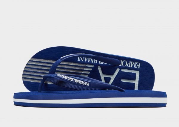 Emporio Armani Ea7 Sea World Flip Flops Sininen