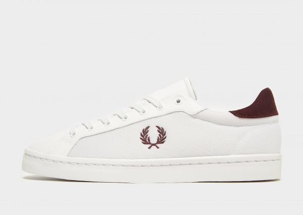 Fred Perry Lawn Leather Valkoinen