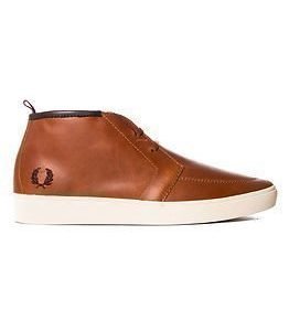 Fred Perry Shields Mid Leather Tan