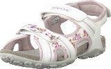 Geox Jr Sandal Roxanne White/Lilac