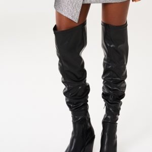 Gina Tricot Lavaldo Thigh High Heel Boots Kengät