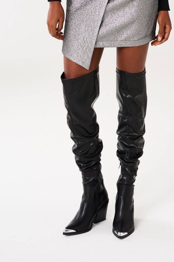 Gina Tricot Lavaldo Thigh High Heel Boots Kengät