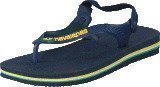 Havaianas Baby Brasil Logo Navy Blue/Yellow