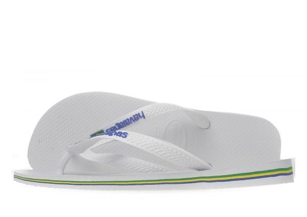 Havaianas Brazil Logo Flip Flops Valkoinen