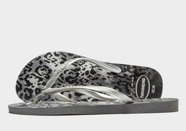 Havaianas Slim Animal Print Sandaalit Harmaa